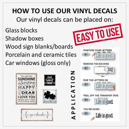 How to use vinyl decals