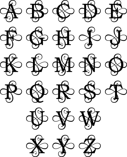 Roman Flourish Monogram - Image 2