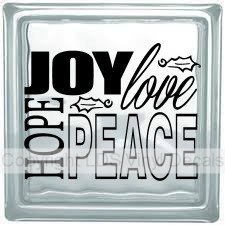 JOY love HOPE PEACE