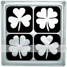 Four Leaf Clovers and Shamrocks (Solid)