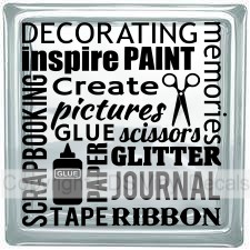 DECORATING inspire PAINT SCRAPBOOKING Create pictures GLUE...