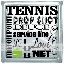 TENNIS DROP SHOT MATCH POINT DEUCE service...