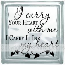 I carry YOUR HEART with me I CARRY IT IN my heart