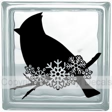 Cardinal (with Snowflakes)