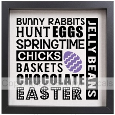 BUNNY RABBITS HUNT EGGS SPRINGTIME CHICKS BASKETS CHOCOLATE...