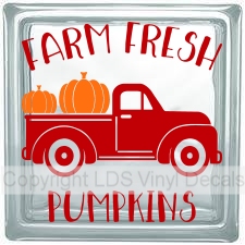 FARM FRESH PUMPKINS Vintage Truck (Multi-Color)