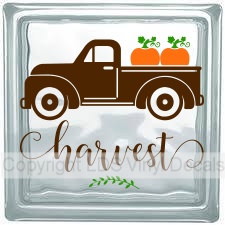 Harvest Vintage Truck +  Pumpkins (Triple-Color)