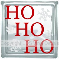 HO HO HO snowflakes (Multi-Color)