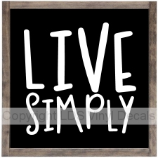 LIVE SIMPLY