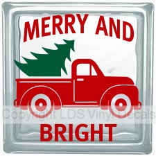 MERRY AND BRIGHT Vintage Truck + Tree (Multi-Color)