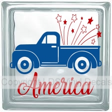 America Vintage Truck (with stars)