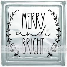 MERRY and BRIGHT (wreath)