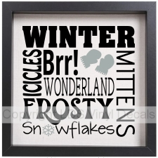 WINTER ICICLES Brr! WONDERLAND MITTENS FROSTY Snowflakes