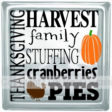 THANKSGIVING HARVEST family STUFFING cranberries PIES