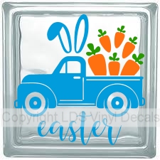 easter Vintage Truck with carrots