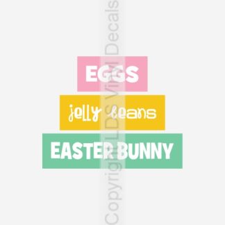 EGGS - jelly beans - EASTER BUNNY